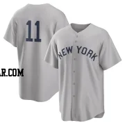 Anthony Volpe Youth New York Yankees Gray Replica 2021 Field of Dreams Jersey