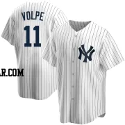 Anthony Volpe Youth New York Yankees White Replica Home Jersey