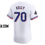 Antoine Kelly Men's Texas Rangers Gold Elite White 2024 Collection Jersey