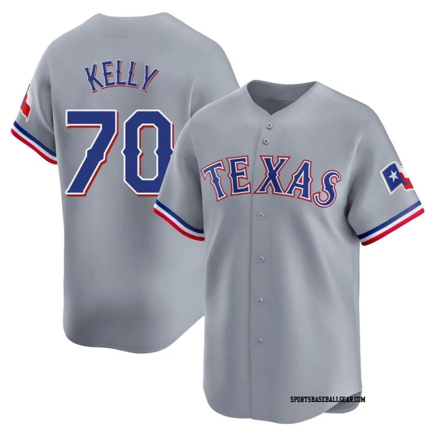 Antoine Kelly Men's Texas Rangers Gray Limited Away Jersey