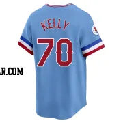 Antoine Kelly Men's Texas Rangers Light Blue Limited Cooperstown Collection Jersey