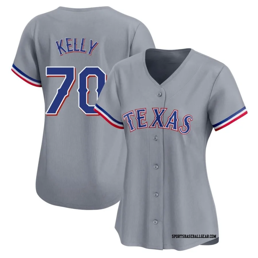 Antoine Kelly Women's Texas Rangers Gray Limited Away Jersey