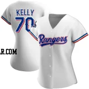 Antoine Kelly Women's Texas Rangers White Authentic Home 2023 World Series Champions Jersey