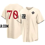 Antoine Kelly Youth Texas Rangers Cream Replica 2023 City Connect 2023 World Series Jersey