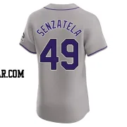 Antonio Senzatela Men's Colorado Rockies Gray Elite Road Jersey