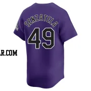 Antonio Senzatela Men's Colorado Rockies Purple Limited Alternate Jersey