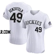 Antonio Senzatela Men's Colorado Rockies White Elite Home Jersey