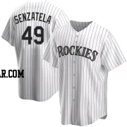 Antonio Senzatela Men's Colorado Rockies White Replica Home Jersey