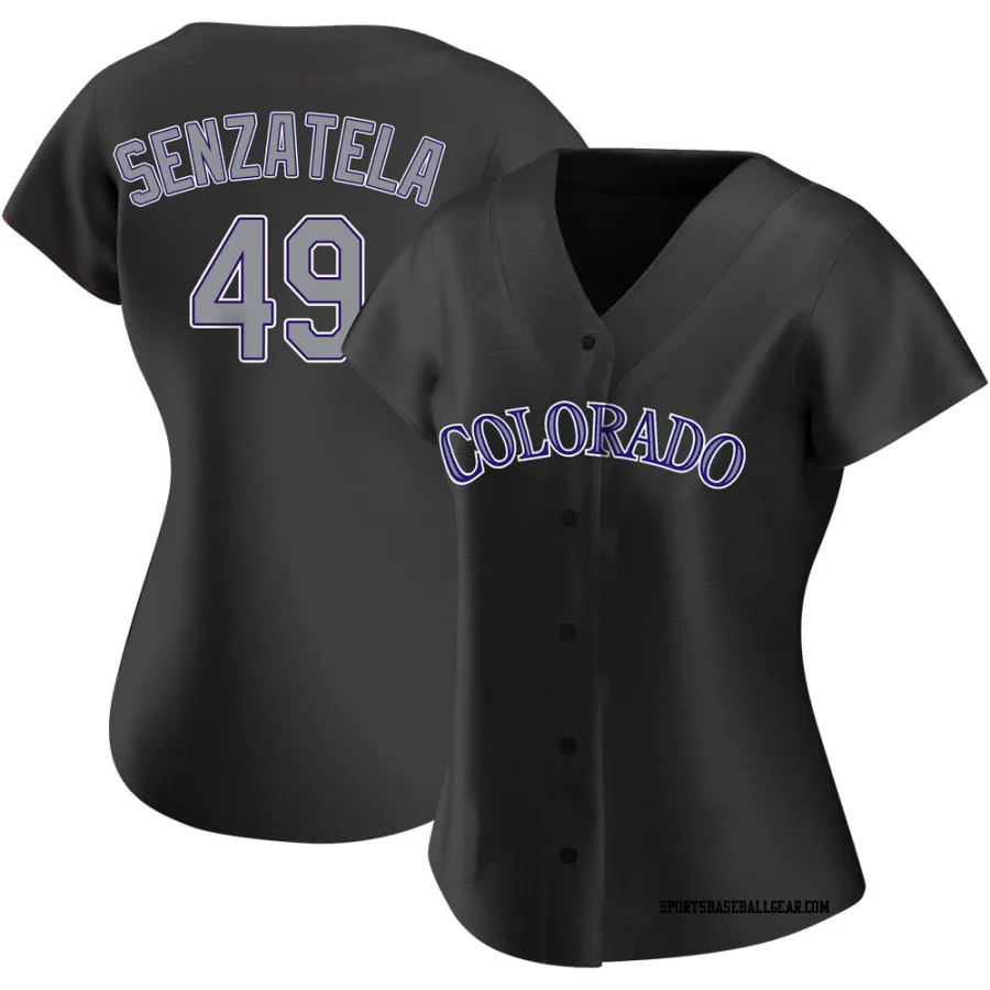 Antonio Senzatela Women's Colorado Rockies Black Replica Alternate Jersey