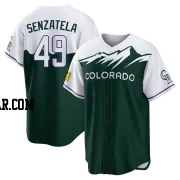 Antonio Senzatela Youth Colorado Rockies Green Replica 2022 City Connect Jersey