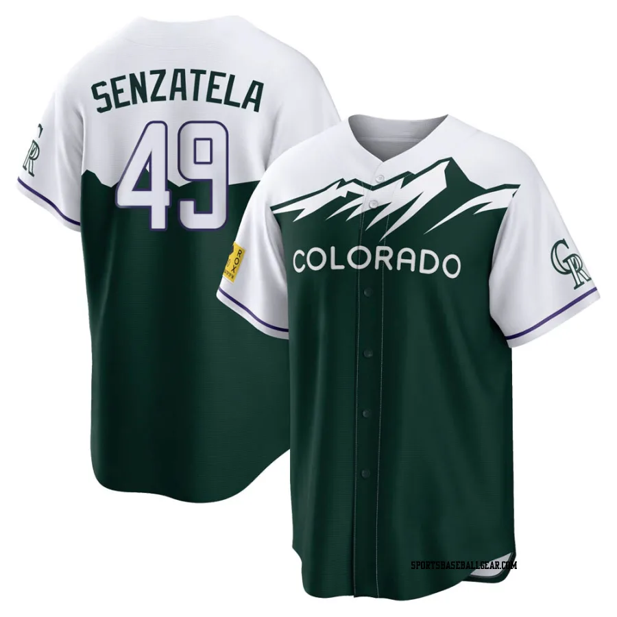 Antonio Senzatela Youth Colorado Rockies Green Replica 2022 City Connect Jersey