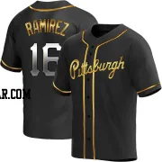 Aramis Ramirez Men's Pittsburgh Pirates Black Golden Replica Alternate Jersey