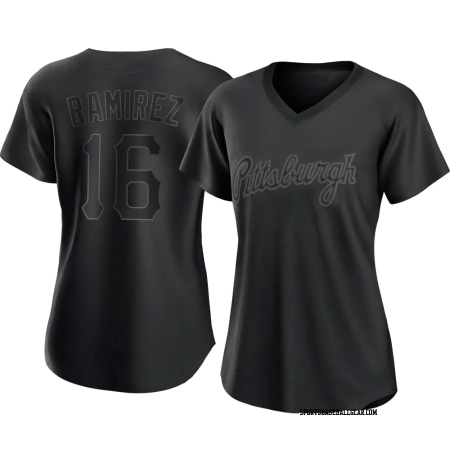 Aramis Ramirez Women's Pittsburgh Pirates Black Authentic Pitch Fashion Jersey