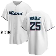 Archie Bradley Men's Miami Marlins White Replica Home Jersey