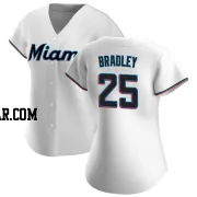 Archie Bradley Women's Miami Marlins White Authentic Home Jersey