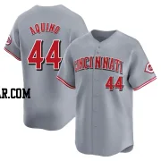 Aristides Aquino Men's Cincinnati Reds Gray Limited Away Jersey