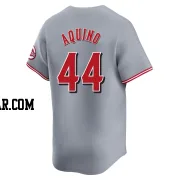 Aristides Aquino Men's Cincinnati Reds Gray Limited Away Jersey