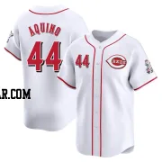 Aristides Aquino Men's Cincinnati Reds White Limited Home Jersey