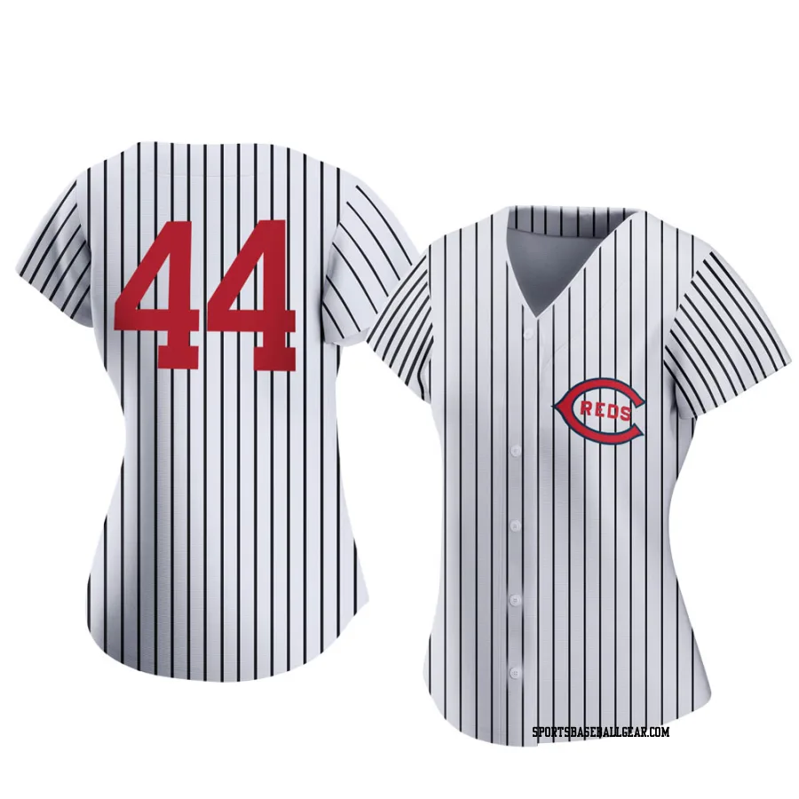 Aristides Aquino Women's Cincinnati Reds White Replica 2022 Field Of Dreams Jersey