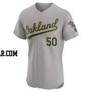 Armando Alvarez Men's Oakland Athletics Gray Elite Road Jersey