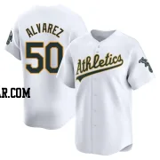 Armando Alvarez Men's Oakland Athletics White Limited Home Jersey