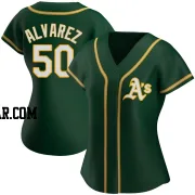 Armando Alvarez Women's Oakland Athletics Green Authentic Alternate Jersey