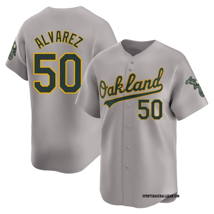 Armando Alvarez Youth Oakland Athletics Gray Limited Away Jersey