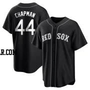 Aroldis Chapman Men's Boston Red Sox Black/White Replica Jersey