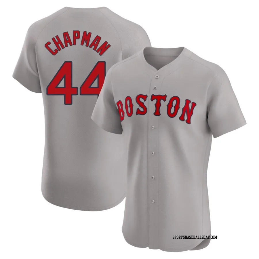 Aroldis Chapman Men's Boston Red Sox Gray Elite Road Jersey