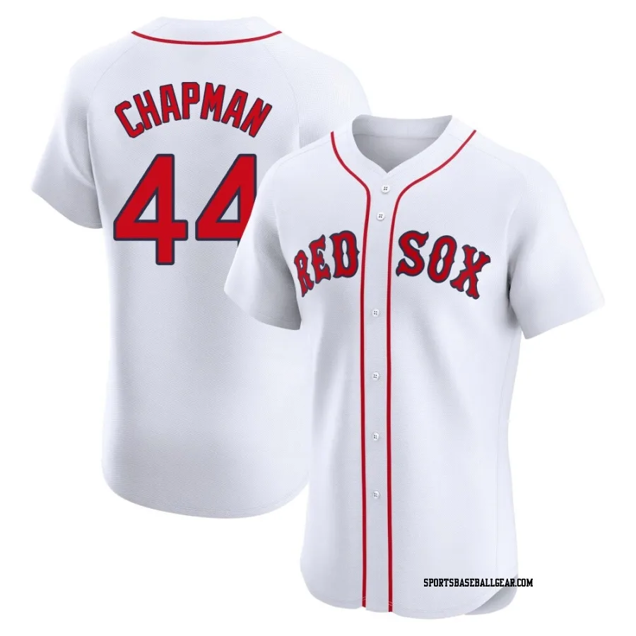 Aroldis Chapman Men's Boston Red Sox White Elite Home Jersey