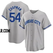 Aroldis Chapman Men's Kansas City Royals Gray Replica 2022 Road Jersey