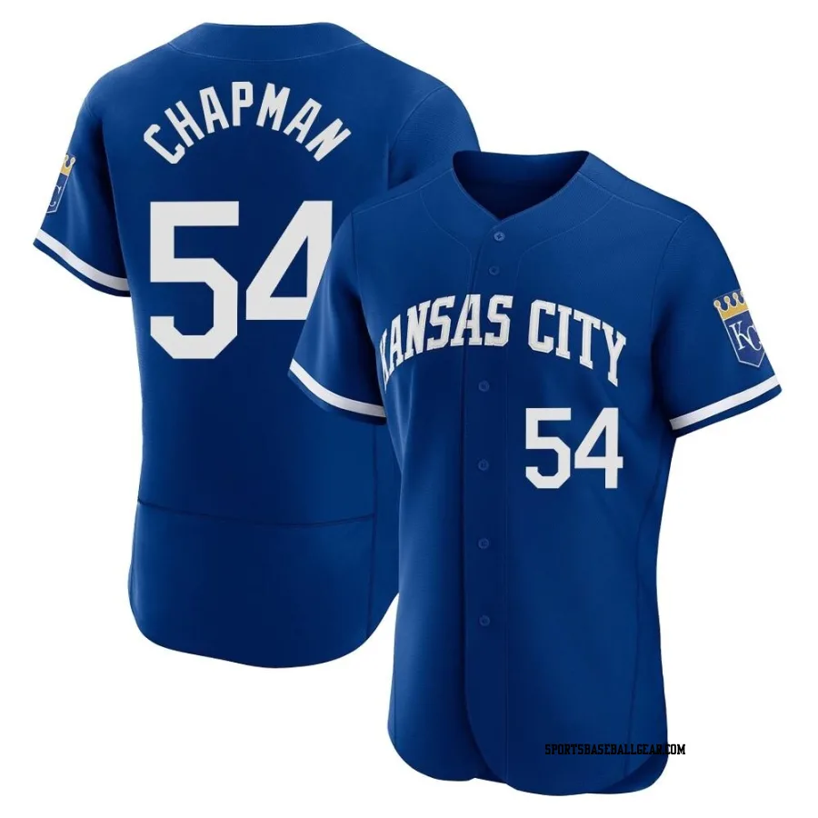 Aroldis Chapman Men's Kansas City Royals Royal Authentic 2022 Alternate Jersey