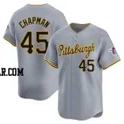 Aroldis Chapman Men's Pittsburgh Pirates Gray Limited Away Jersey