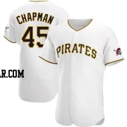 Aroldis Chapman Men's Pittsburgh Pirates White Authentic Home Jersey