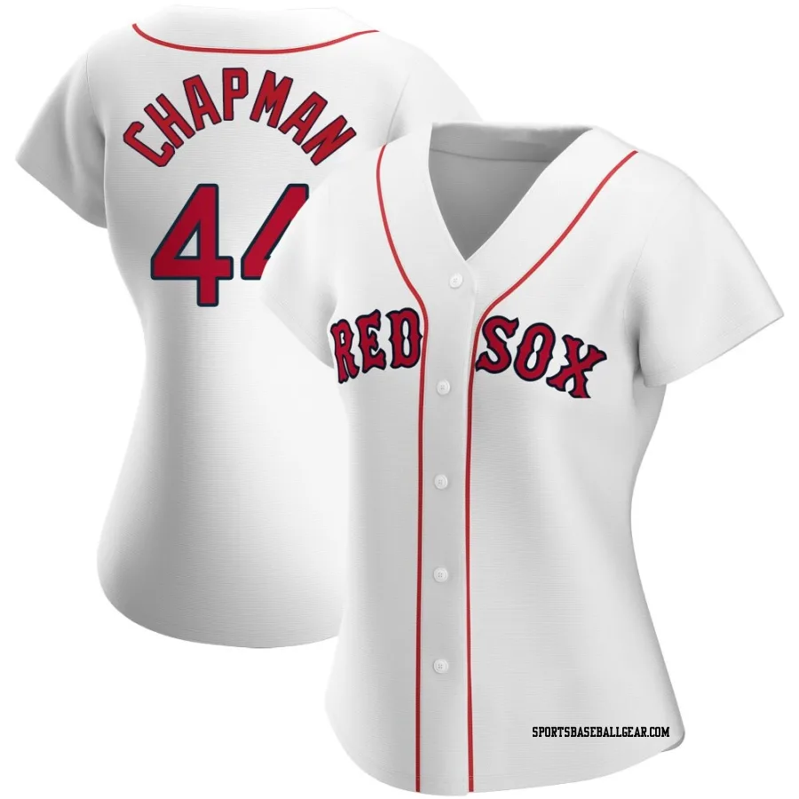 Aroldis Chapman Women's Boston Red Sox White Replica Home Jersey