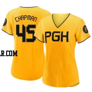 Aroldis Chapman Women's Pittsburgh Pirates Gold Authentic 2023 City Connect Jersey