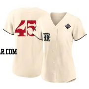 Aroldis Chapman Women's Texas Rangers Cream Replica 2023 City Connect 2023 World Series Jersey