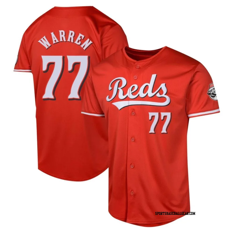 Art Warren Men's Cincinnati Reds Red Limited Alternate Jersey