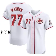 Art Warren Men's Cincinnati Reds White Elite Home Jersey