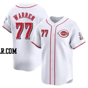 Art Warren Men's Cincinnati Reds White Limited Home Jersey