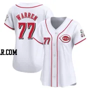 Art Warren Women's Cincinnati Reds White Limited Home Jersey