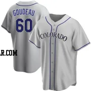 Ashton Goudeau Men's Colorado Rockies Gray Replica Road Jersey