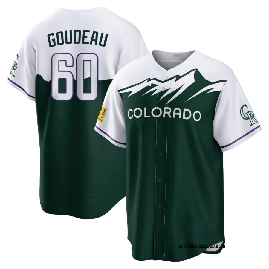 Ashton Goudeau Men's Colorado Rockies Green Replica 2022 City Connect Jersey