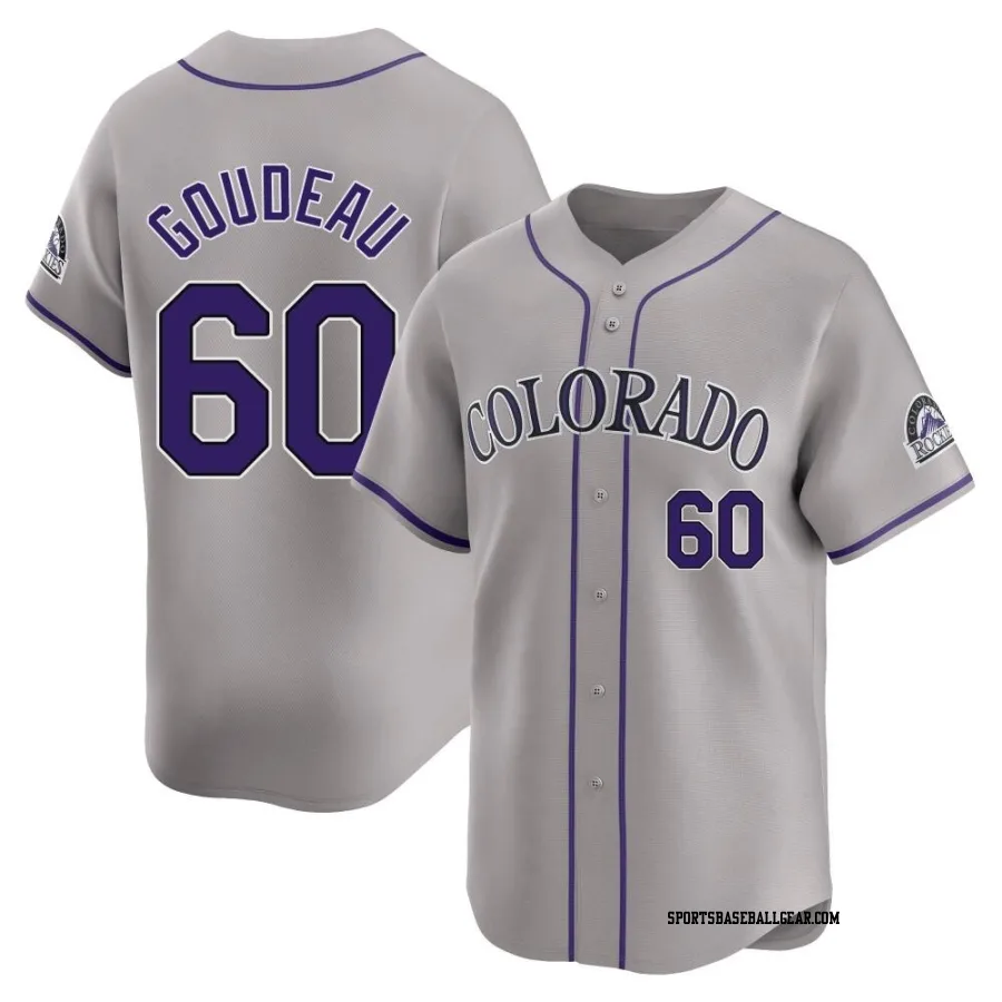 Ashton Goudeau Youth Colorado Rockies Gray Limited Road Jersey