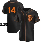 Atlee Hammaker Men's San Francisco Giants Black Authentic Alternate Jersey