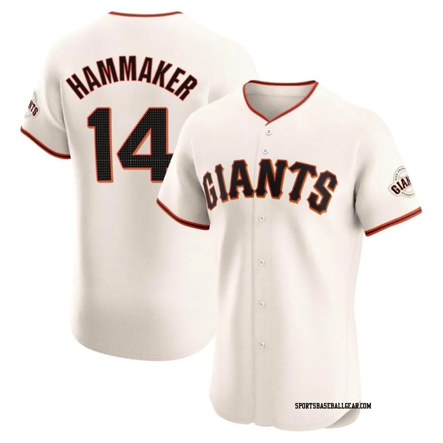 Atlee Hammaker Men's San Francisco Giants Cream Elite Home Jersey