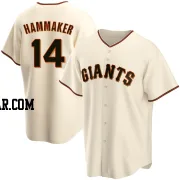 Atlee Hammaker Men's San Francisco Giants Cream Replica Home Jersey