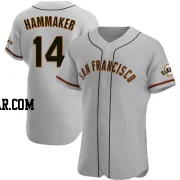 Atlee Hammaker Men's San Francisco Giants Gray Authentic Road Jersey