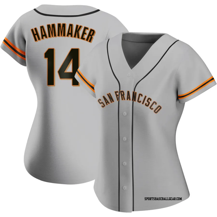 Atlee Hammaker Women's San Francisco Giants Gray Authentic Road Jersey