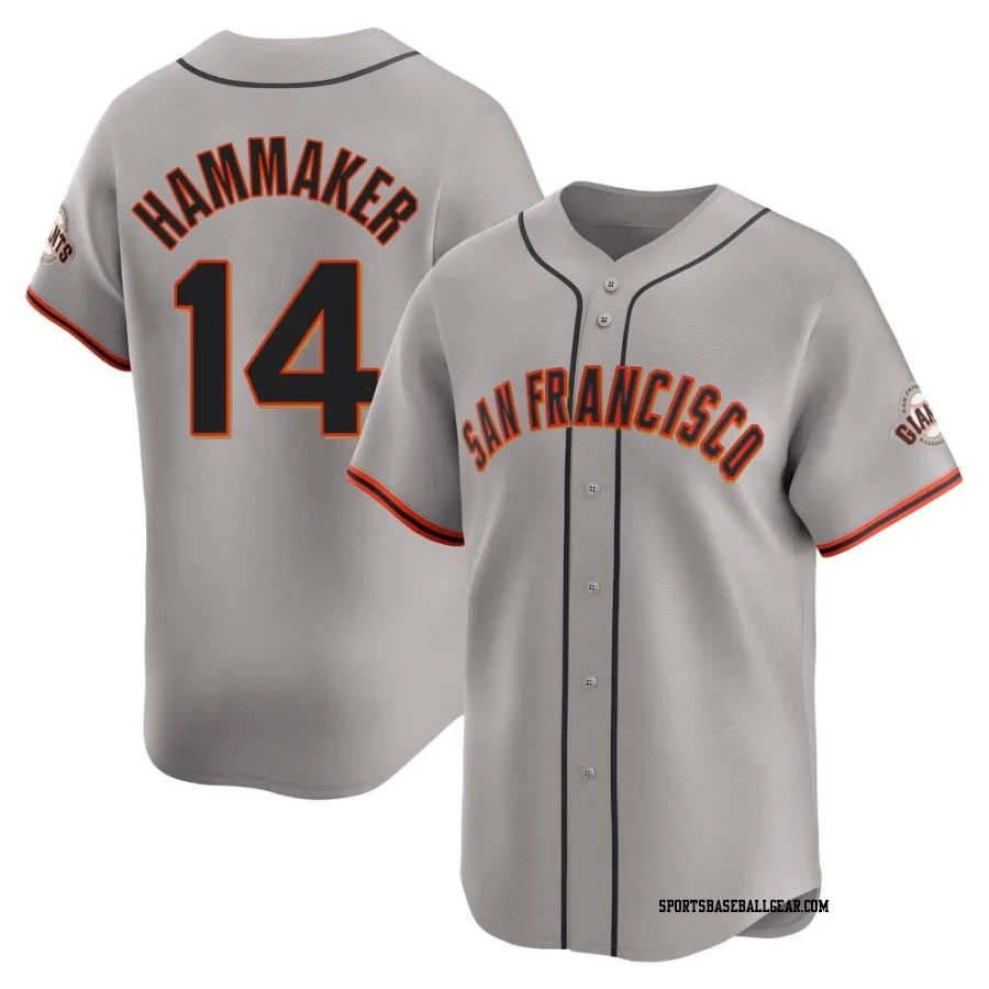 Atlee Hammaker Youth San Francisco Giants Gray Limited Away Jersey